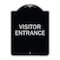 Signmission Entrance Visitor Entrance Heavy-Gauge Aluminum Architectural Sign, 24" H, BS-1824-24093 A-DES-BS-1824-24093 - alternate 1